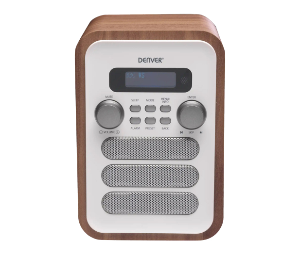 Denver Radio retro DAB+/FM Denver DAB-48 drewno+biały front - 1535078 - zdjęcie 3